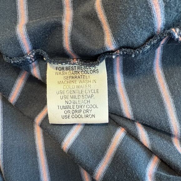 Masters Collection Polo Shirt Mens XL Blue Stripe Cotton Golf Pro Augusta EUC - Picture 4 of 8